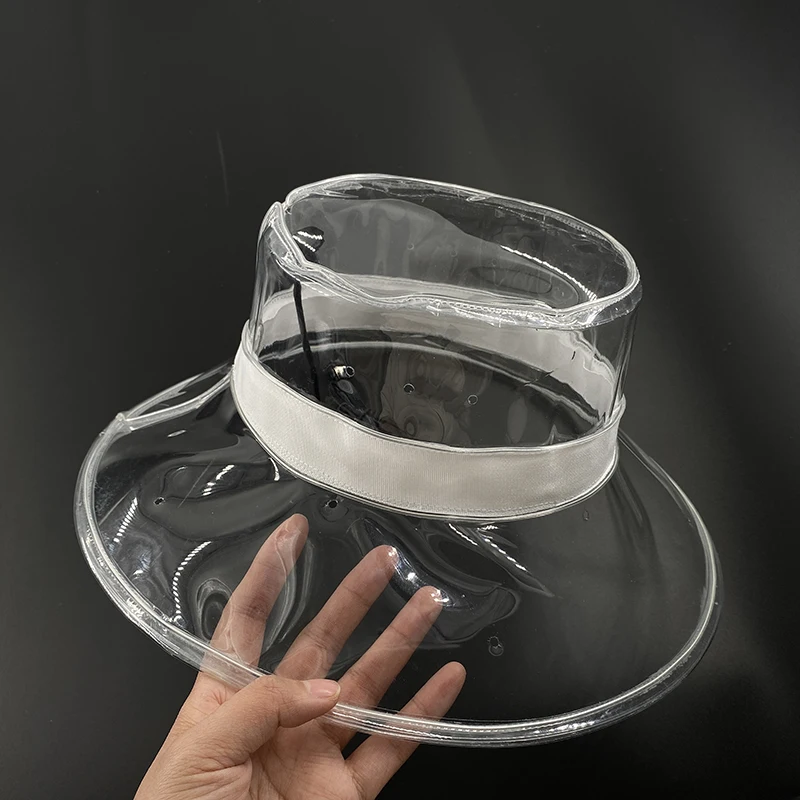 New Arrival  Transparent Fisherman Hat Fashion Party Decor Luminous Cap Flashing  In The Dark Night