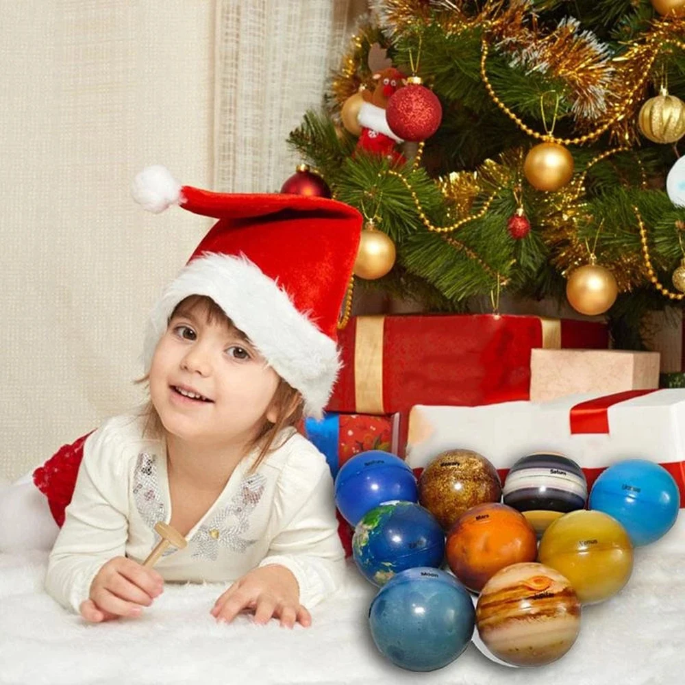 

Educational Bouncy Ball Ball Stress Relief Sponge Ball Moon Star Ball Eight Planets Printing Star Ball Earth Globe Ball