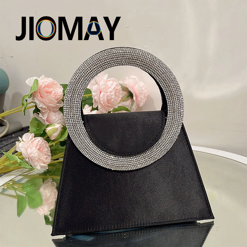 JIOMAY Bags For Womens Fashion Luxury Designer Handbags Casual Evening Bag Waterproof Nylon Black Purse Shiny Luxury Bag