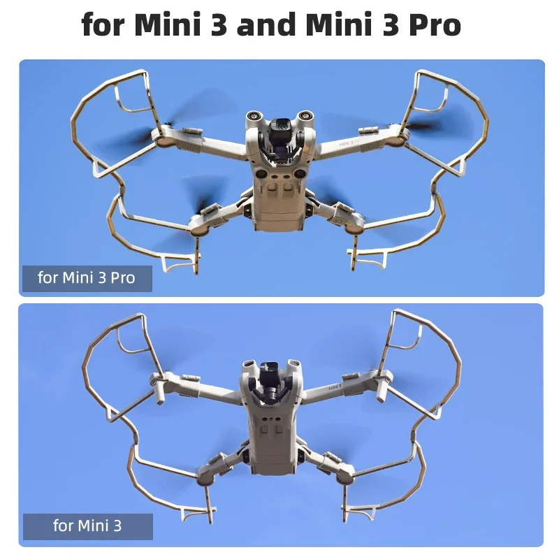 واقي المروحة لـ DJI Mini 3/3 Pro تصميم خفيف الوزن سريع التحرير للمروحة حلقة واقية ملحقات الغطاء الواقي للمروحة