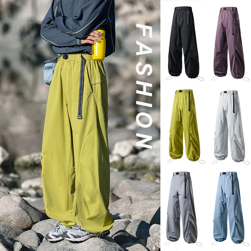 

2026 New Men's And Women's Spring And Autumn Mountaineering Paratrooper Cargo Pants Casual Pants Anti-splash And Water Repellent