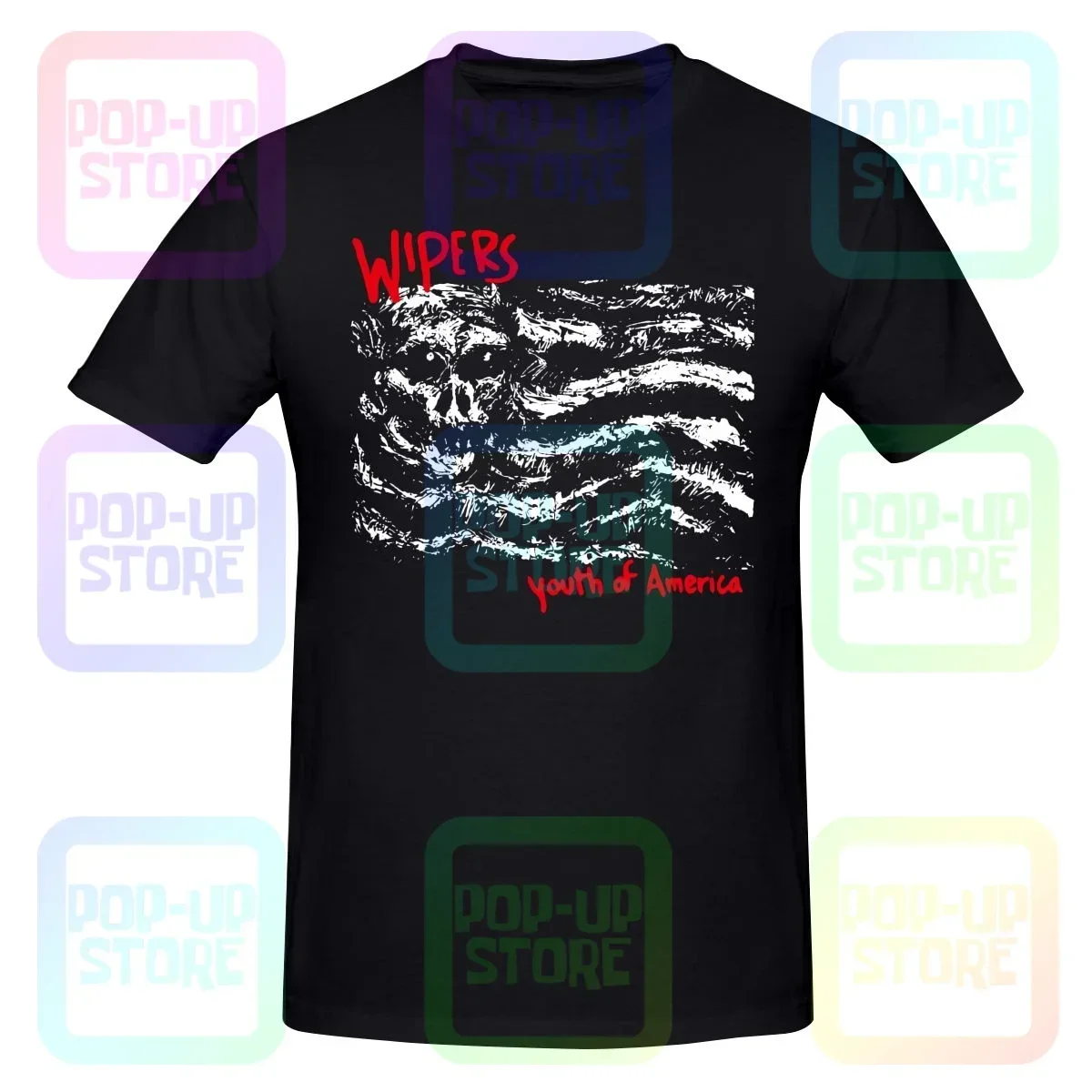 Wipers Youth Of America Rock N Roll Retro Band Shirt T-shirt Tee Soft Style Harajuku High Quality