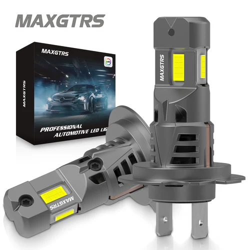 Imagen 1 del producto 2x Kit de faros LED de tres lados H7 H8 con ventilador Canbus sin errores 6500K bombillas de repuesto para faros de conducción Turbo inalámbricos