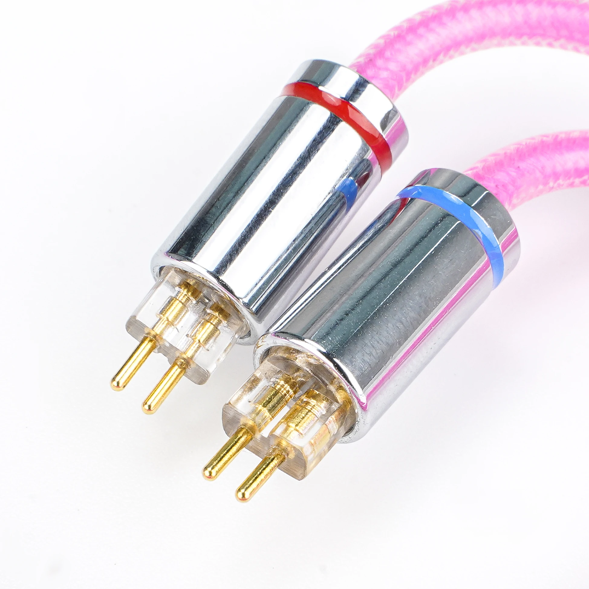 Butfast Rainbow Nylon Braided IEM Cable, 2 Core OCC Silver Plating Earphone Cable Headphone cable 3.5mm/4.4mm-0.78mm mmcx