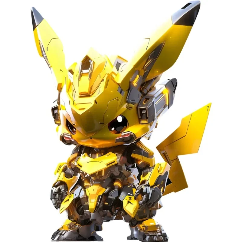 ملصق بيكاتشو أنيمي للزينة ، شارات كرتون مضادة للماء ، ديكور حائط مبتكر ، دراجة نارية وسيارة عصرية ، شاحنة لوح التزلج