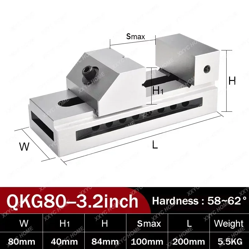 Grinding Ground Steel Precision Milling Bench Vice High Precision 3'' 3.2