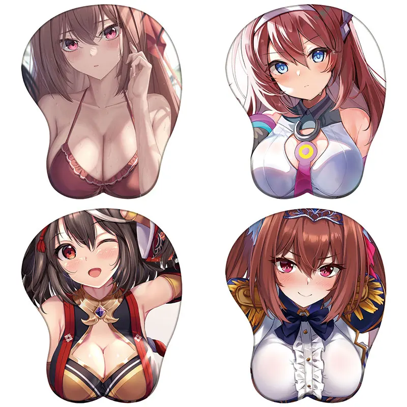 

Umamusume Pretty Derby 3D Wristband Mouse Pad Tokai Teiou Gold Ship Scarlet 3D Silicone Mousepad Anime 3D Wrist Rest Mouse Mat