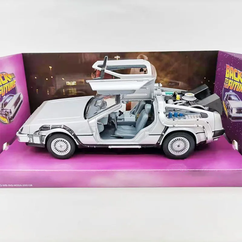 

Diecast Original 1:24 Scale Alloy Back to the Future I II III Time Machine Mini Toy Car Simulation Model Hobby & Collectibles