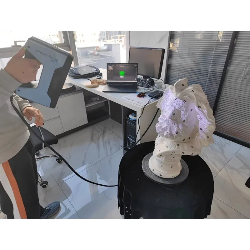 الماسح الضوئي المحمول Einscan Pro 2X V2 3D Las er لآلة CNC مع نطاق المسح العريض