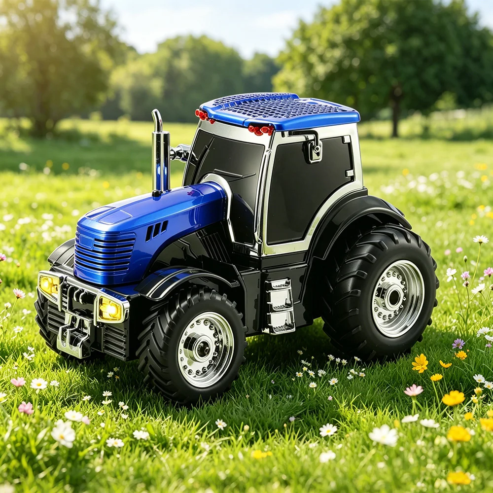 Altavoz Bluetooth con Forma de Tractor Agrícola WS-560, Modelo de Vehículo Agrícola, Audio Inalámbrico, Compatible con TF, USB, Radio FM, TWS, Decoración
