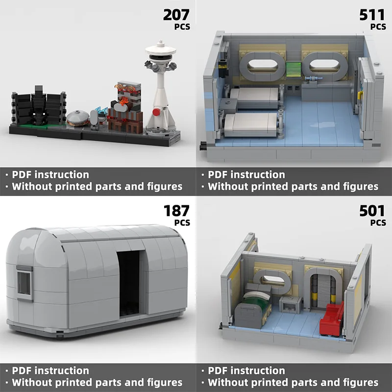 

Falowt！DIY toys for science fiction enthusiasts Small scene kits for future industrial buildings, three-dimensional room models