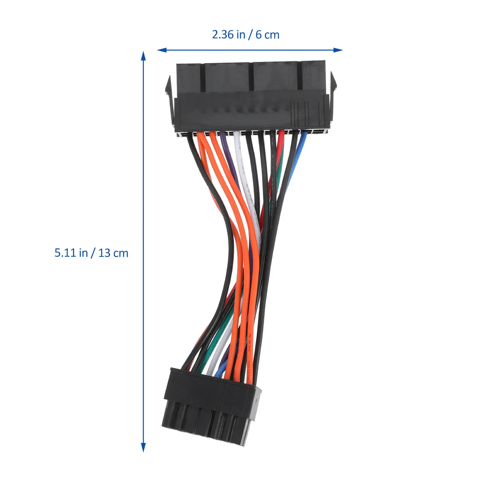 Atx Power Supply Cable 24 Pin to 14 Pin High-Durability Tinned Copper Wire Adapter Cable for H81 Q65 Q77 Q87