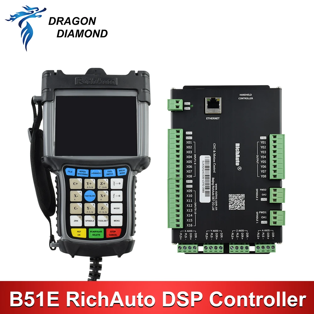 RichAuto DSP B51 USB CNC Controller B51E 3 Axis Controller Support Stepper for CNC Router Control