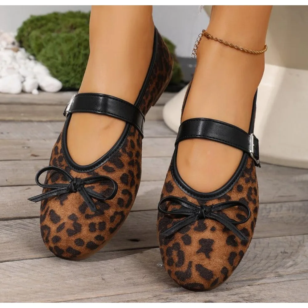 Große Größe Flache Schuhe für Damen Schmetterlingsknoten Französischer Stil Abend-Mary-Jane-Schuhe Freizeitschuhe Sommersaison