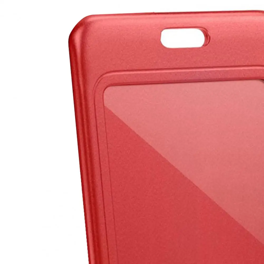 11*7cm ID Card Holder Slide Cover Transparent Window Protective Certificate Holder Stationery Office Workers Name Card Protector