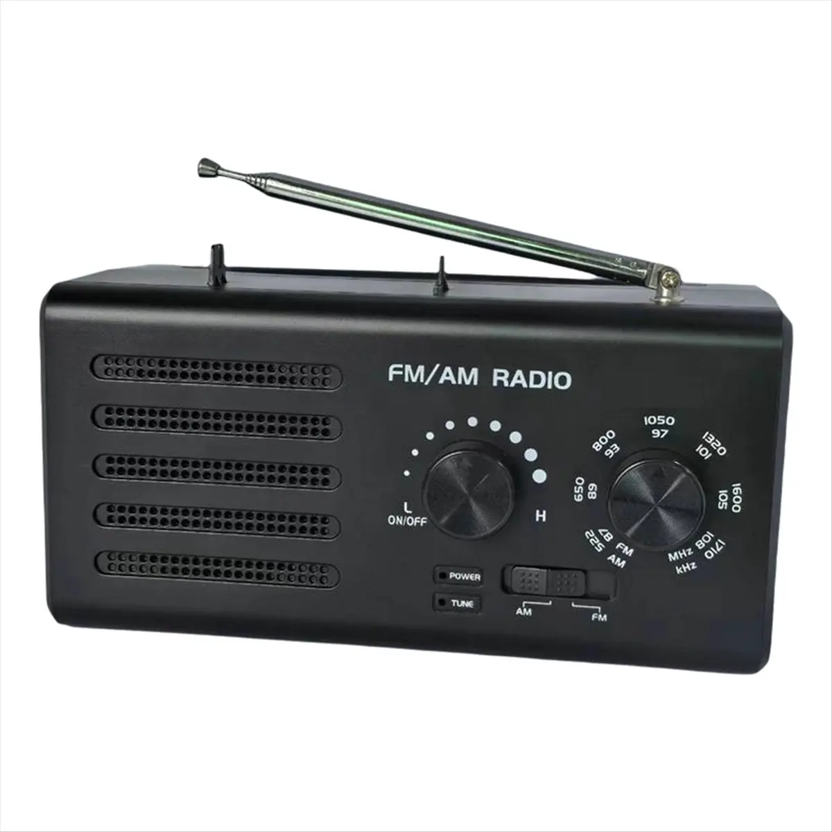 A77K Portable AM/FM Radio Transistor Radio Loud Speaker Large Tuning Knob Headphone Jack for Home Outdoor Emergency, EU PLUG