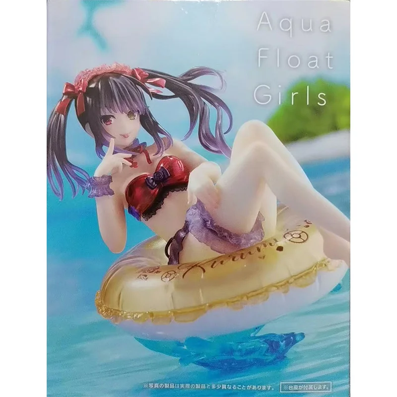 In Stock ANIME TAITO AFG Aqua Float Girls DATE A LIVE Tokisaki Kurumi Pool Party Model Toy Desktop Decoration Holiday Gifts