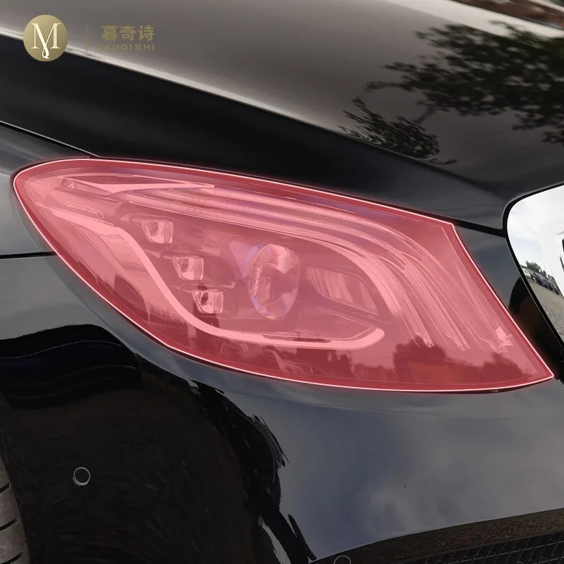 

pre cut car exterior headlight scratch resistant TPU protective film transparent For Mercedes Benz Class-S W222 2016-2020