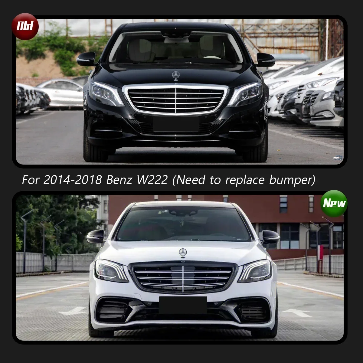 

TYPY новая светодиодная фара, обновленная, модифицированная для Benz S-Class W222, фара 2014-2018, динамический сигнал, налобный фонарь, автоаксессуары