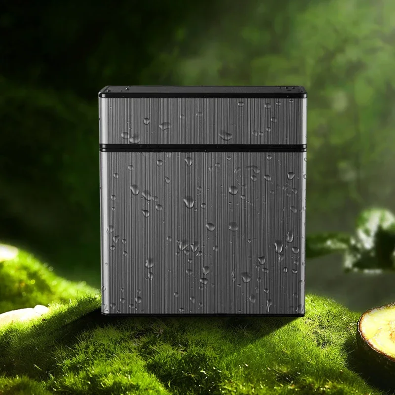 Large Capacity Cigarette Case Automatic Flip Cover Hold 40pcs Cigarettes Anti Pressure Portable Pocket Storage Box Smoking Tools image 4