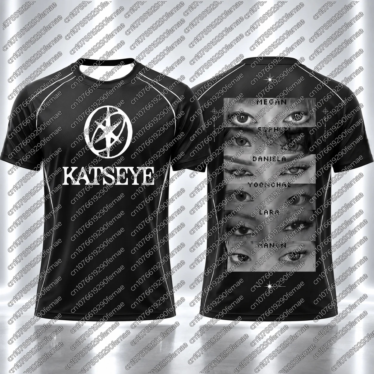 Sommer-Musikfestival-Essential KATSEYE Grafik-T-Shirt für Damen 2026 Neues Konzert-Merch Street-Style Lässiges Kurzarm-T-Shirt – Detail 4