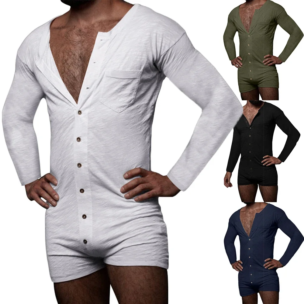 Manga comprida masculina de botão para cima Shapewear, Emagrecimento Underwear, Shaper do corpo, Undershirts abotoado, Camisa Slim, Pijamas, Bodysuit