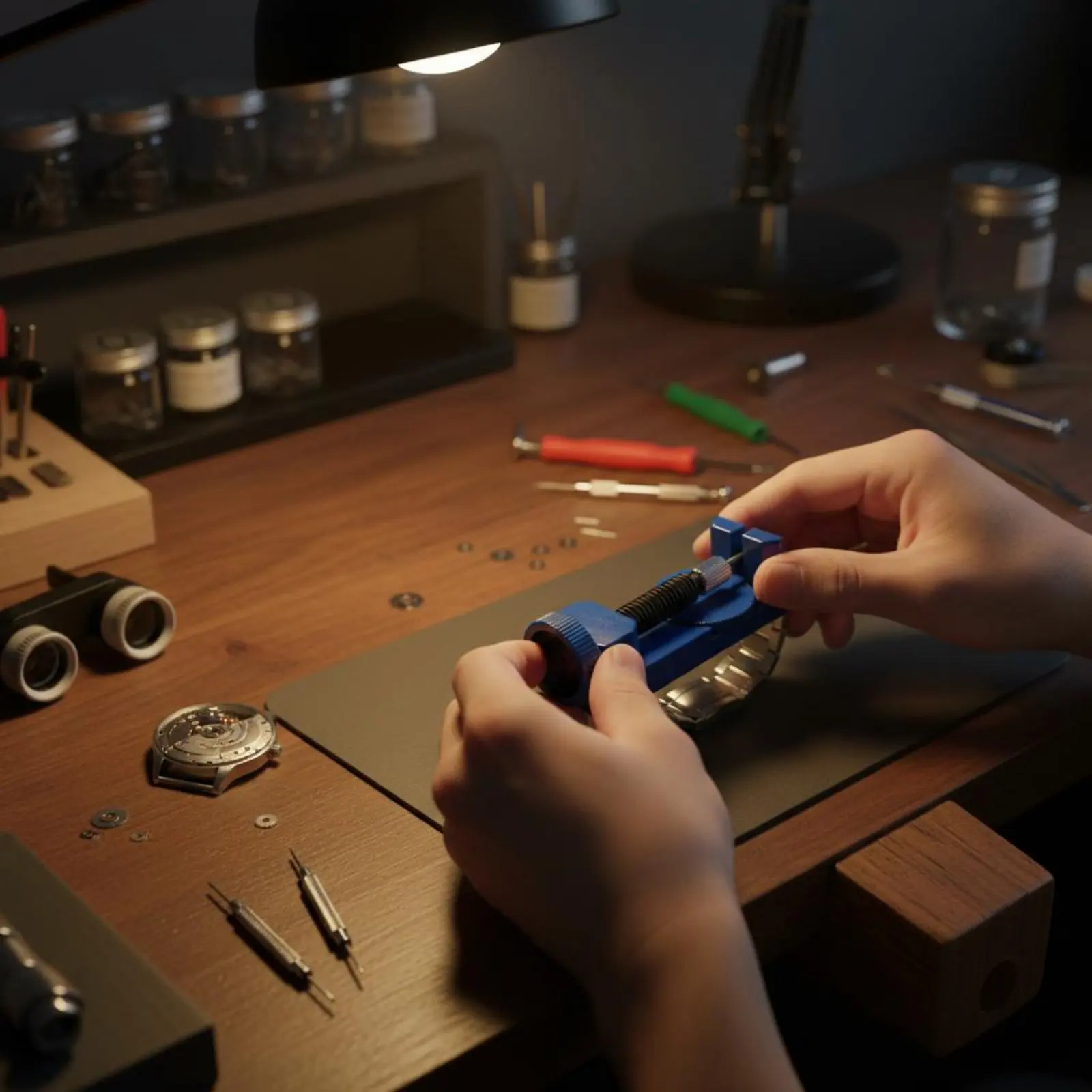 watch-strap-link-remover-adjustable-height-watch-strap-adjustment-tool-diy-includes-spare-pins-for-diyers