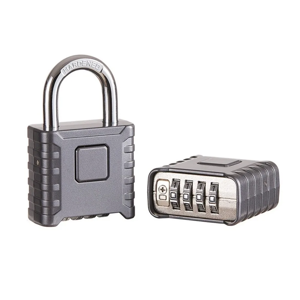 Alloy Combination Padlock 4-Digit Number Waterproof Password Code Locks Sturdy Anti Theft Drawer Cabinet Lock School Gym Locker