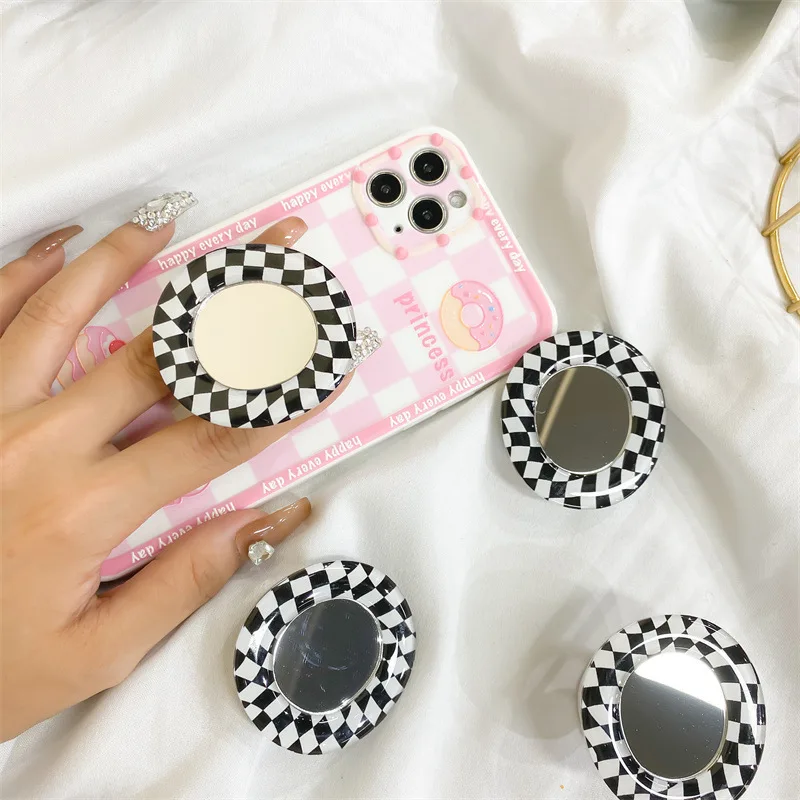 

Creative Touch Up, нишевое зеркало в шахматном порядке в стиле Instagram, держатель для телефона, выдвижная и клейкая подушка безопасности для ленивого настольного компьютера