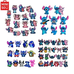 MESUCA 8-22Pcs Disney Stitch Shoe Charms Cartoon DIY Shoes Accessories For Clogs Sandals Decorations X-mas Gifts