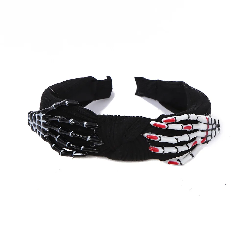 

Новая повязка на голову на Хэллоуин; Забавная прическа Скелет; Аксессуары ручной работы для маскарада, вечеринки в баре, трансграничные