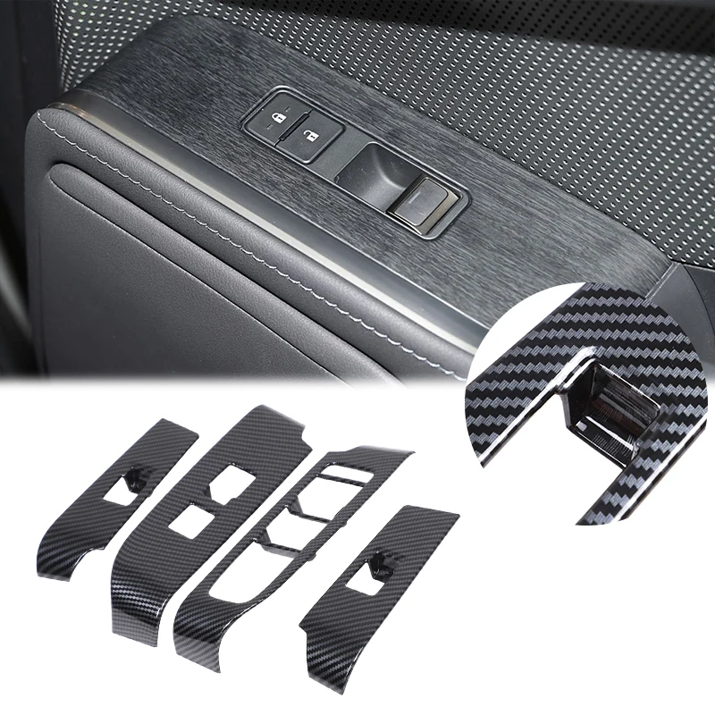 

For Lexus GX 2024-2025 ABS Car Inner Door Glass Lifting Frame Panel Protection Cover Trim Sticker Car Accessories