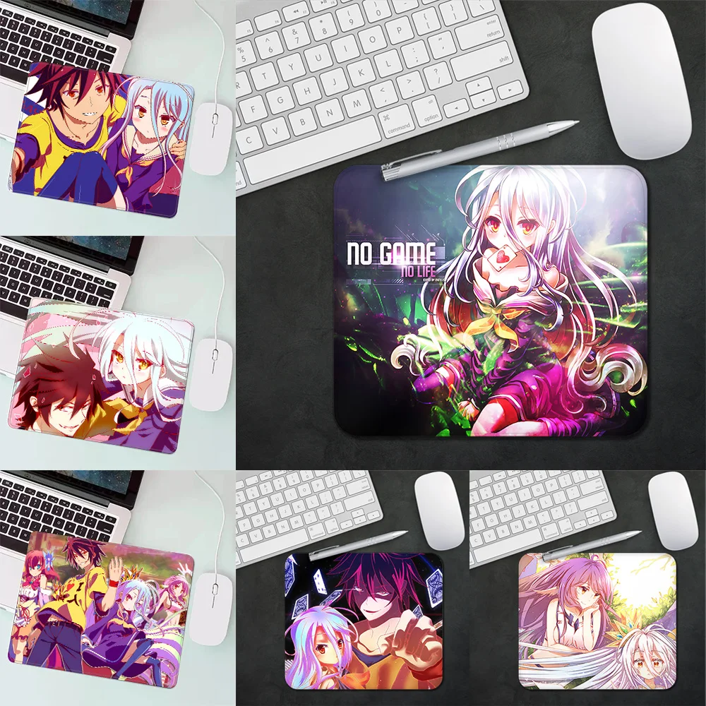 

No Game No Life Gaming Mouse Pad XS Small Mousepad For PC Gamer Desktop Decoration Office Mouse Mat Deskmat Rug