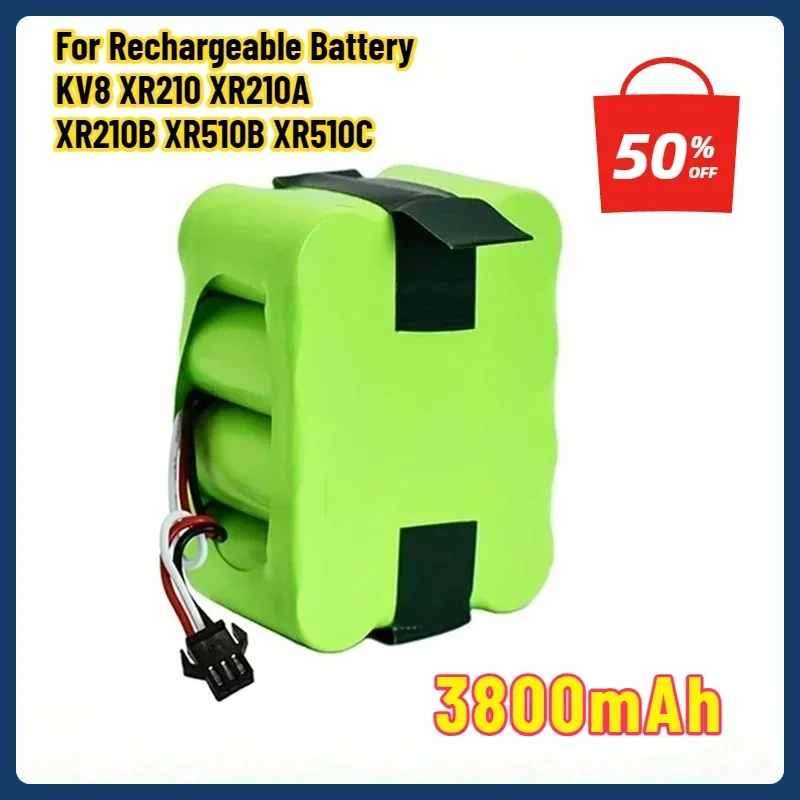 

14.4V Ni-MH SC Rechargeable Battery 3800mAh for KV8 XR210 XR210A XR210B XR510B XR510C Vacuum Cleaner Sweeping Robot