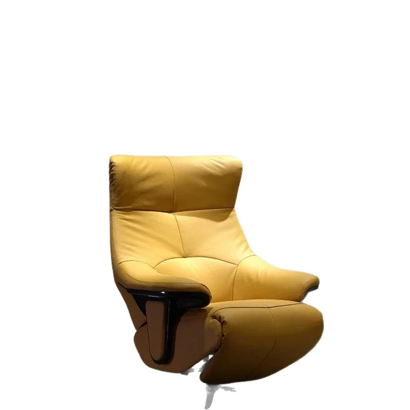 Italian minimalist leisure chair, villa large flat floor multi-functional imported motor single sofa chair