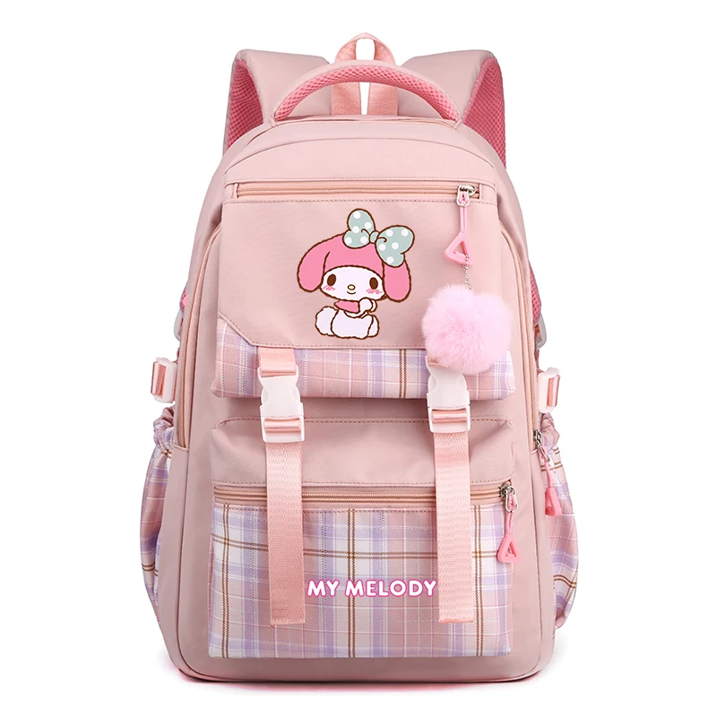 

Anime Kawaii Sanrio My Melody Backpack Printed Bookbag Women Bag Student Teenager Children Knapsack Girl Schoolbag Rucksack