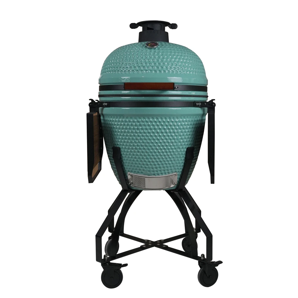 

Auplex Asador De Carbon 21-дюймовый керамический Kamado Производитель Открытый уголь Зеленый Черный Гриль-барбекю/барбекю