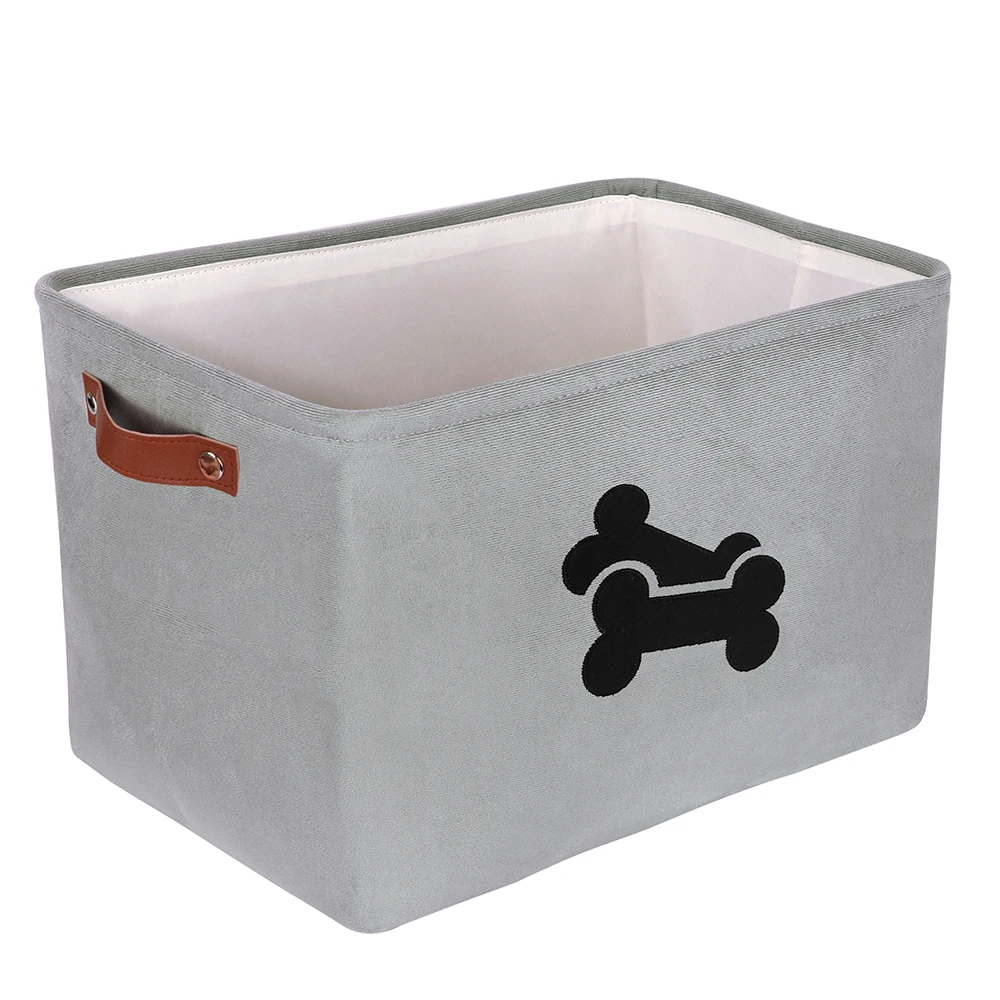 Dogs Box Big Capacity Dog Toy Storage Basket Bag Pet Puppy Baskets Organizer For Toys Clothes Accessories Outdoor Pet Supplies