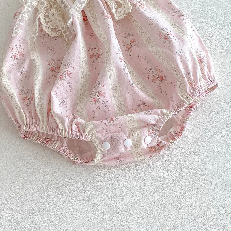 ZOETOPKID 2026 Neue Sommerkleidung für Babys, 0-24 Monate, Prinzessinnen-Bodys, Ärmellose Baumwoll-Druckkleider für Mädchen, Partykleid – Detail 14
