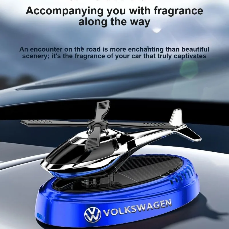 

Hub Caps For Volkswagen Car Aroma Diffuser Solar Helicopter Perfume Holder Rotating Car Airplane Ornament Long-lasting Light Fra