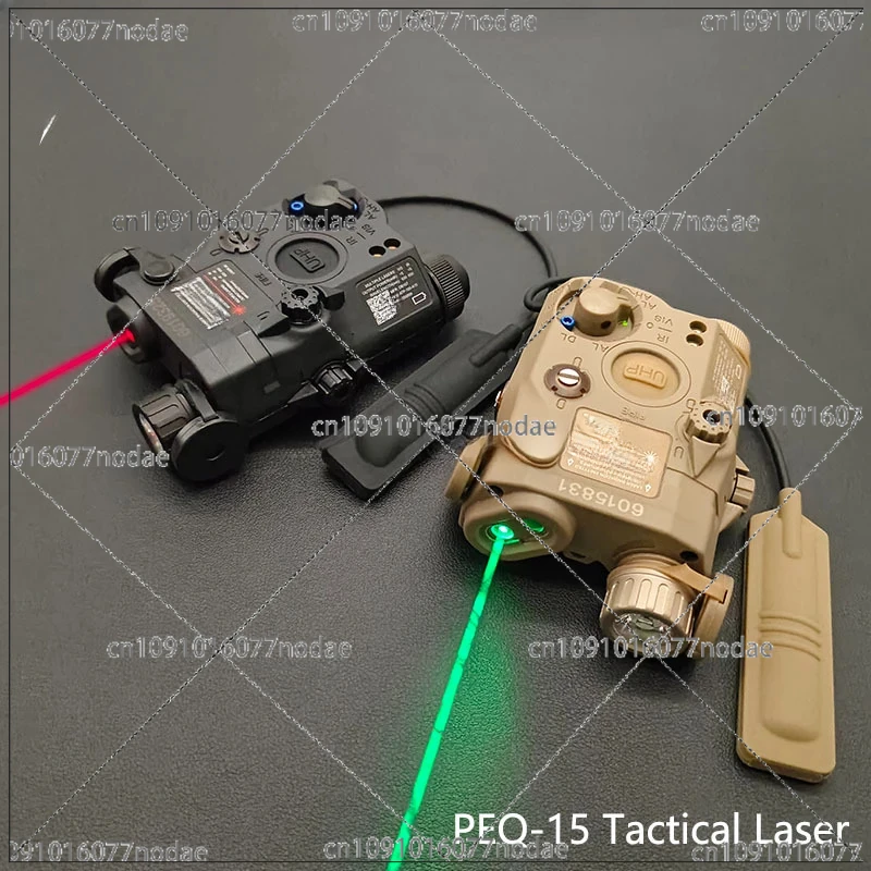 Tactical Peq15 IR Indicator Red Green/White Led Weapon Fit 20mm Rail Airsoft Outdoor Hunting Aiming Laser