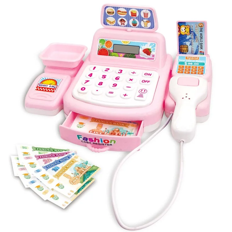 KBDFA Simulation Shopping Cash House Toys Electronic Game Lighting And Sound Effects Supermarket Cashier Toys image 6