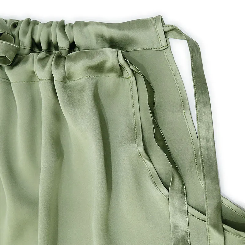 BirdTree-Silk Elegant Vest Dress, Halter Sleeveless Loose Waist, Women Fashion Sexy Commute Solid Dresses, 2025 Autumn D5O894CC