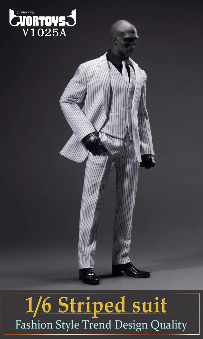 1/6 men's striped suit suit