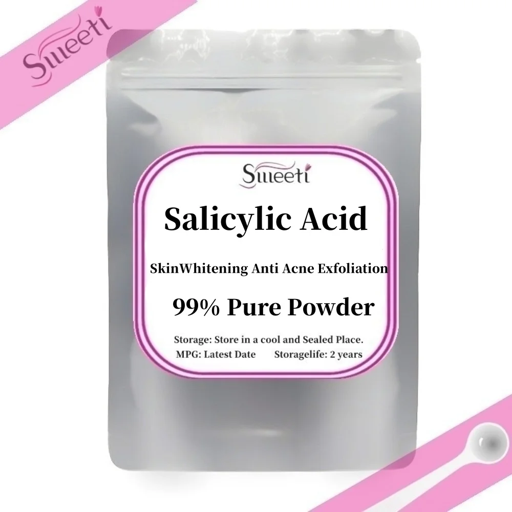 High Grade Salicylic Acid Powder Cosmetic Raw, Skin Whitening , Anti Acne, Exfoliation,Skin Care