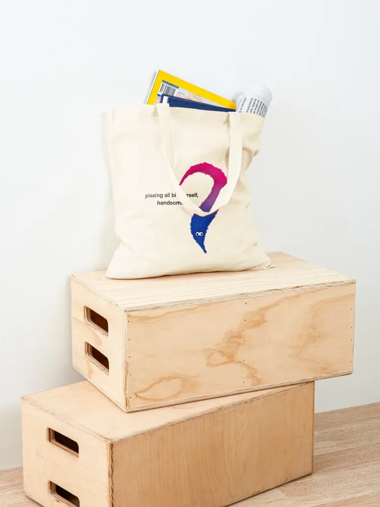 pissing? worm Tote Bag woman shopping bag canvas shopping bag Women's shopper shopping trolley