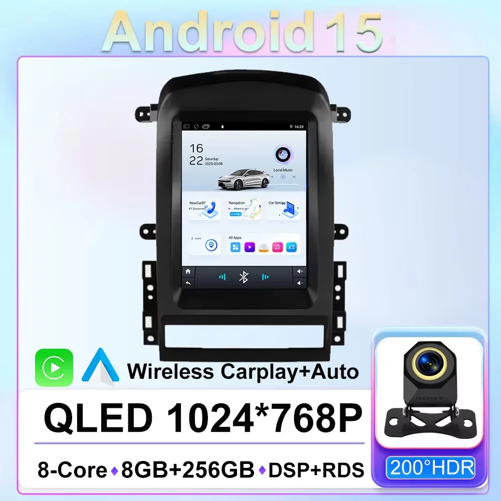 9.7 Android 15 Car Radio for Chevrolet Captiva Sport 2006 - 2012 Car Multimedia Video Player 2Din CarPlay Auto Stereo DVD 4G WiF
