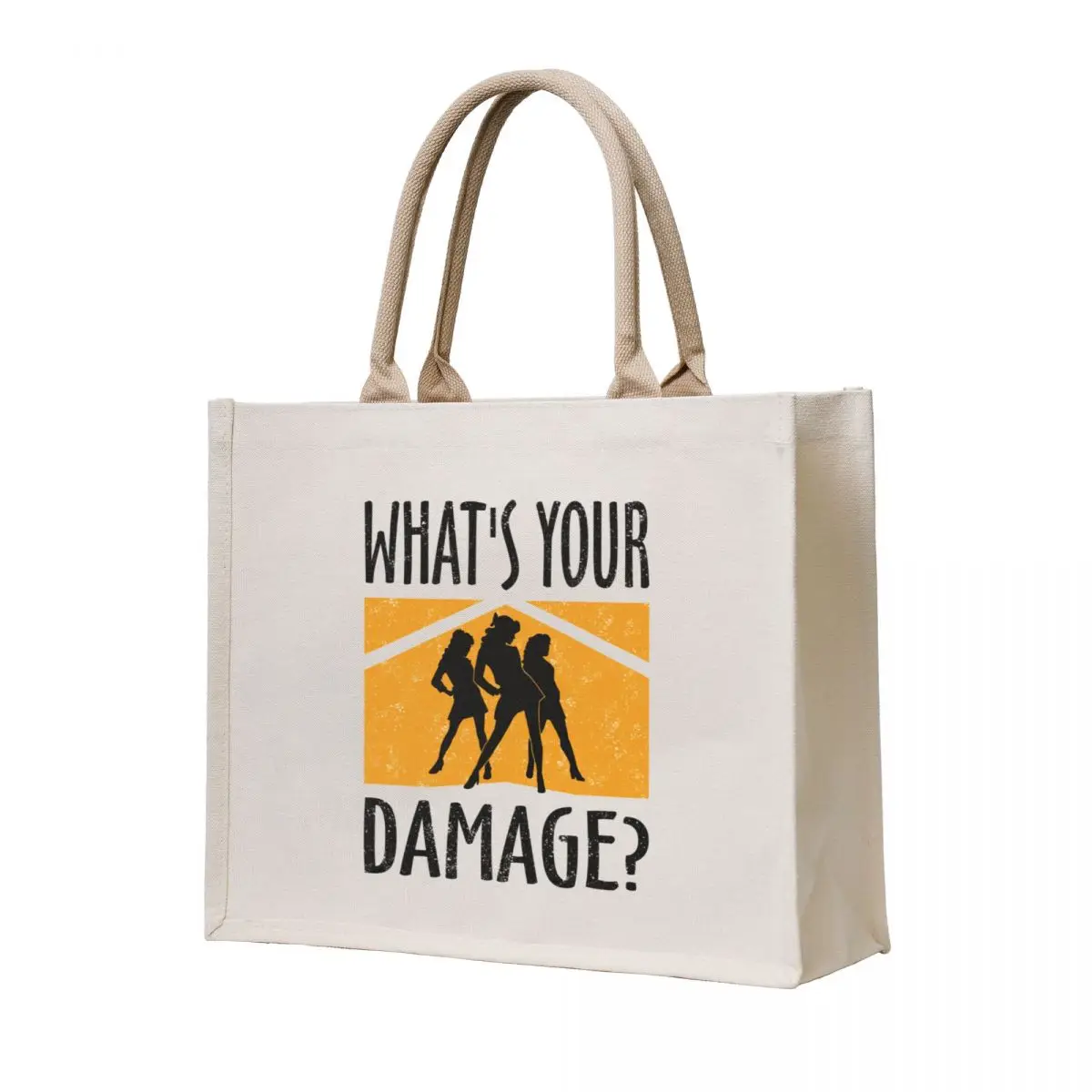 

What's your damage Tote Bag reusable shopping bag canvas shopping bag Canvas