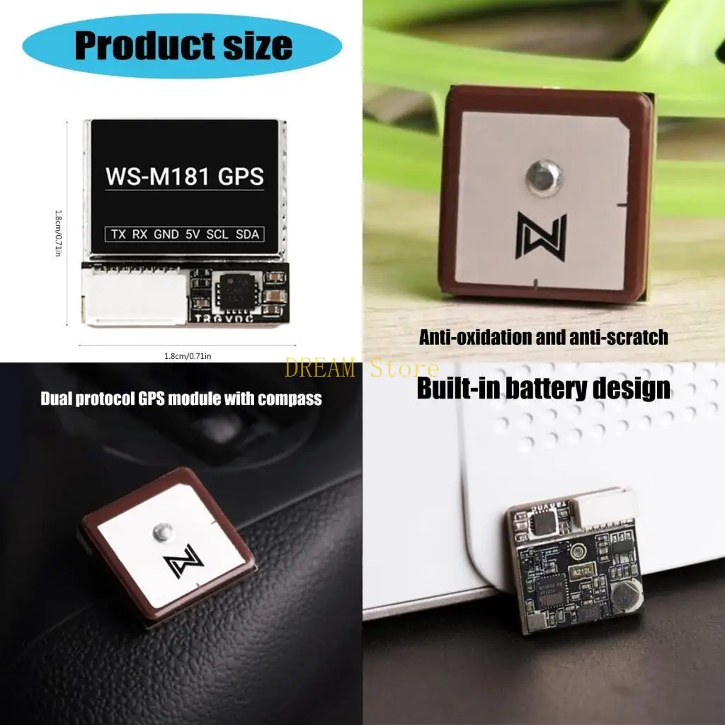 

Точная полетная навигация для полета с FPV, керамические антенны с защитой от царапин модуля WS181, беспрепятственная лучшая