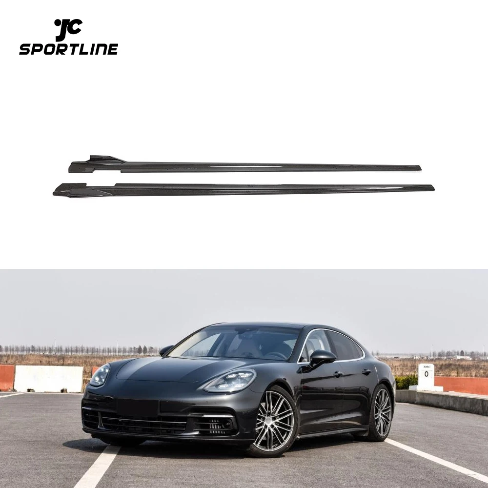 Carbon Fiber 971 Side Skirts Winglet Kit For Porsche Panamera 971 GTS Turbo Sport Hatchback 4-Door 2017-2019